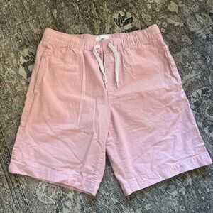 H&M Men's Light Pink REGULAR-FIT CANVAS SHORTS Small